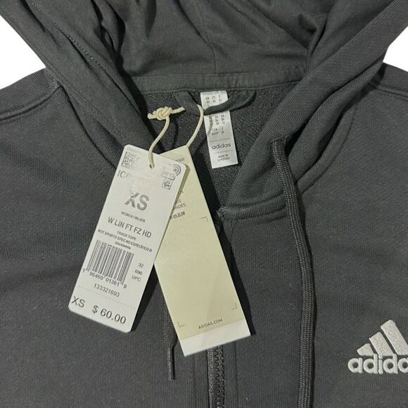 Adidas Women's Essentials Logo Full-zip Hoodie Size XS - Picture 8 of 11